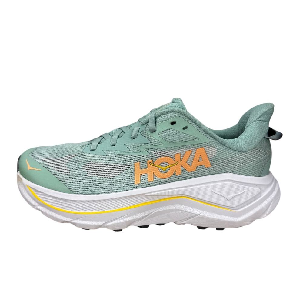 Hoka Challenger 8 Womens 10 B Trail Running Shoes Green Orange Athletic Sneakers - Picture 2 of 12